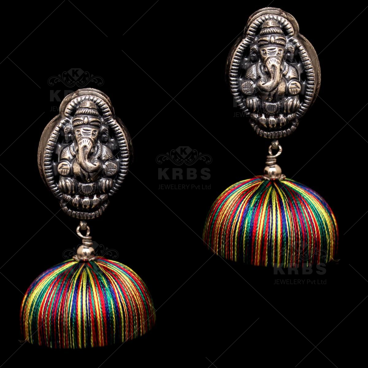 Earrings & Studs | Silk Thread Jhumka | Freeup